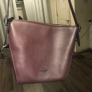 Dark Burgundy/Purple Coach Purse